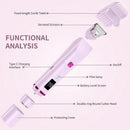 Women's Electric Dual Head Hair Remover – Double Ring Blade for Efficient Hair Removal, Fine Trimming Blade for Detailed Grooming, IPX7 Full Body Waterproof, Safe and Painless（pink)