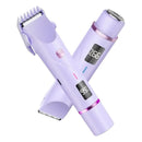 Women's Electric Dual Head Hair Remover – Double Ring Blade for Efficient Hair Removal, Fine Trimming Blade for Detailed Grooming, IPX7 Full Body Waterproof, Safe and Painless（pink)