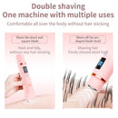 Women's Electric Dual Head Hair Remover – Double Ring Blade for Efficient Hair Removal, Fine Trimming Blade for Detailed Grooming, IPX7 Full Body Waterproof, Safe and Painless(purple)