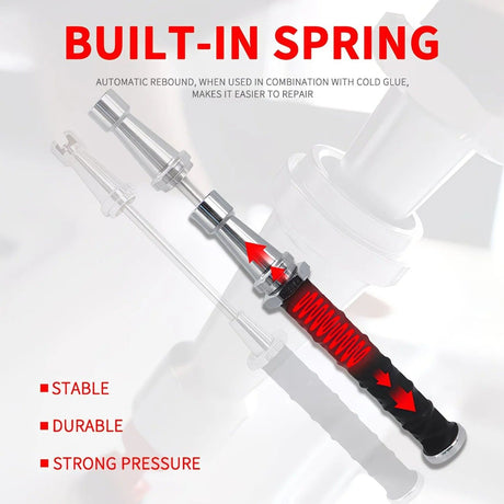 Paintless Dent Repair Puller, built-in powerful spring for automatic rebound, telescopic rod adapts to multiple scenarios, three-step operation for easy dent repair, labor-saving, efficient, and paint-friendly.（Spring tension hammer）