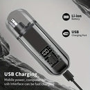 Electric nose hair trimmer, fashionable mini portable, wireless USB charging, suitable for both men and women, super easy-to-use nose hair trimmer.WHITE