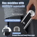 Electric nose hair trimmer, fashionable mini portable, wireless USB charging, suitable for both men and women, super easy-to-use nose hair trimmer.WHITE