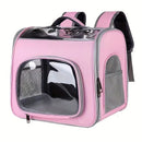 Pet Backpack Portable Transparent Foldable Comfort Design Hands-Free Travel for Cats Small Dogs(YELLOW)