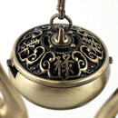 Swan Lake Double-Layer Incense Burner, Dual-Purpose Design, Deep Blue-Gold Swan, Auspicious Tea & Study Decoration