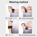 BOA Knob Elbow Brace | Adjustable Elastic Compression Support, Built-in Cushioning & Shock Absorption, Suitable for Baseball/Badminton/Tennis/Volleyball, Black Unisex