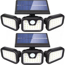 74 LED Solar Motion Sensor Light with Movement Detection, 3 Brightness Modes Outdoor Wall Lamp, Suitable for Front Door, Yard, Garage, Terrace.