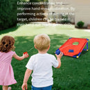 kids outdoor toys throwing game bean bag toss set foldable portable hand eye coordination educational toy family party camping interactive equipment red