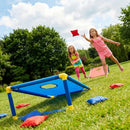 kids outdoor toys throwing game bean bag toss set foldable portable hand eye coordination educational toy family party camping interactive equipment BLUE