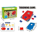 kids outdoor toys throwing game bean bag toss set foldable portable hand eye coordination educational toy family party camping interactive equipment BLUE
