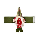 2-Pack Christmas Faceless Old Man Curtain Tiebacks | Polyester Red & Green Plaid Pointed Hat, 25cm Soft Fabric Tie Design, Dual Function as Curtain Holder & Decoration, Brightens Up Your Holiday Window