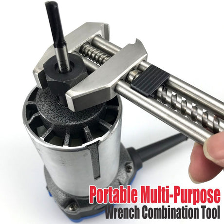 Multitool Adjustable Wrench – Portable Stainless Steel Multi-Function Wrench with Bottle Opener, Hammer & Box Cutter, Survival & EDC Tool