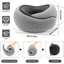 DARK GREY Snail Airplane Neck Pillow – Travel pillow with soft supportive design, ideal for sleep, cars, trains, the office, and home use. Includes a washable pillowcase and portable cervical support pad with storage bag.