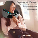 black Snail Airplane Neck Pillow – Travel pillow with soft supportive design, ideal for sleep, cars, trains, the office, and home use. Includes a washable pillowcase and portable cervical support pad with storage bag.
