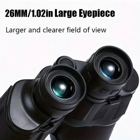 10x50 HD Binoculars - Wide Angle Large Eyepiece - Night Vision for Birdwatching Hiking Concerts - Lightweight & Portable（Black blade）