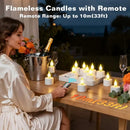 12-Pack Rechargeable LED Tea Lights, Smart Remote Control, Flameless Safe Romance, All-Scene Ambiance Essential