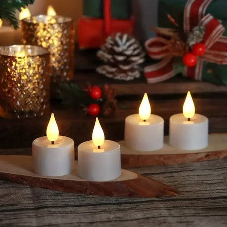 12-Pack Rechargeable LED Tea Lights, Smart Remote Control, Flameless Safe Romance, All-Scene Ambiance Essential