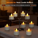 12-Pack Rechargeable LED Tea Lights, Smart Remote Control, Flameless Safe Romance, All-Scene Ambiance Essential