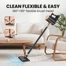 4-in-1 cordless vacuum cleaner, 50000RPM motor, 10000Pa suction, 180° rotating brush head, dual speed settings, lightweight and convenient./golden