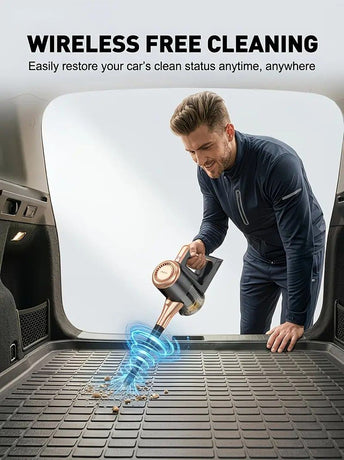 4-in-1 cordless vacuum cleaner, 50000RPM motor, 10000Pa suction, 180° rotating brush head, dual speed settings, lightweight and convenient./golden