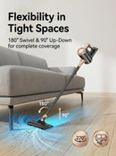 4-in-1 cordless vacuum cleaner, 50000RPM motor, 10000Pa suction, 180° rotating brush head, dual speed settings, lightweight and convenient./white