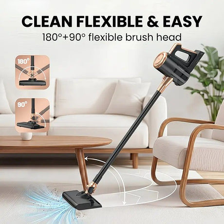 4-in-1 cordless vacuum cleaner, 50000RPM motor, 10000Pa suction, 180° rotating brush head, dual speed settings, lightweight and convenient./purple