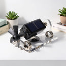 Magnetic levitation solar ornament, zero power consumption anti-gravity rotation, light luxury desktop decoration, full of tech appeal, perfect for gifting or personal use.