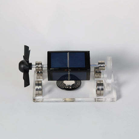 Magnetic levitation solar ornament, zero power consumption anti-gravity rotation, light luxury desktop decoration, full of tech appeal, perfect for gifting or personal use.