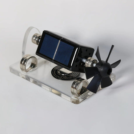 Magnetic levitation solar ornament, zero power consumption anti-gravity rotation, light luxury desktop decoration, full of tech appeal, perfect for gifting or personal use.