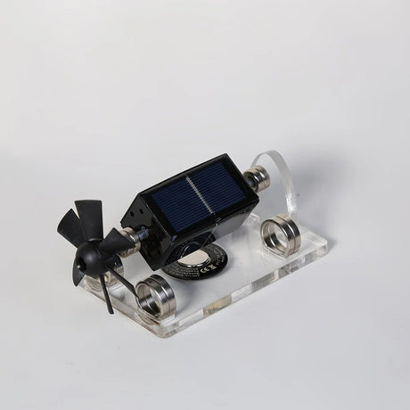 Magnetic levitation solar ornament, zero power consumption anti-gravity rotation, light luxury desktop decoration, full of tech appeal, perfect for gifting or personal use.