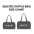 Quilted Extra-Large Capacity Travel Tote Bag Multi-Functional Zip Closure Handbag  Trendy Vacation Fashion Versatile Luggage Bag(18X9X9）英寸