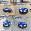 Floating Soccer Toy, Floating Rebound, LED Lights, Glides on Multiple Surfaces, Parent-Child Interaction, Develops Coordination Skills