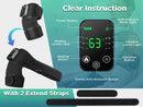 Heated Knee Massager with Heat Therapy – 3 Temp Levels, Vibration Massage, Rechargeable & Adjustable Straps(GREY)