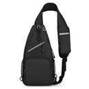 New Men's Chest Bag Lightweight Oxford Crossbody, Water-Resistant Durable Anti-Burden Shoulder Pack, Minimalist Casual Commute Cycling Sports Sling Bag（tree leaf）