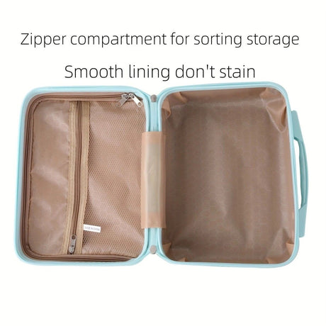 14 Inch Mini Makeup Case, Lightweight Cosmetic Travel Bag with Shoulder Strap & Zipper Closure(GREEN)