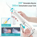 L8 Cordless Water Flosser | Rechargeable Portable Oral Irrigator, IPX7 Waterproof, 4 Modes with DIY Pressure Adjustment, High-Frequency Pulse Cleans Between Teeth Thoroughly/white
