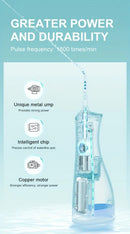 L8 Cordless Water Flosser | Rechargeable Portable Oral Irrigator, IPX7 Waterproof, 4 Modes with DIY Pressure Adjustment, High-Frequency Pulse Cleans Between Teeth Thoroughly/white