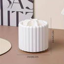 360-degree rotating makeup brush organizer, polished plastic material, no assembly required, no odor - makeup display case.white