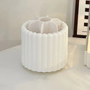 360-degree rotating makeup brush organizer, polished plastic material, no assembly required, no odor - makeup display case.white
