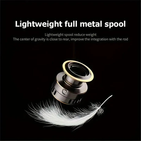 Spinning Reel Fishing Reel, Metal Spool, Metal Handle, 5.2:1 Gear Ratio, 10KG Drag, Smooth and Sensitive Line Output, Left/Right Hand Interchangeable, Rotating Fishing Reel, Suitable for Freshwater and Saltwater(HE2000)
