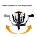 Spinning Reel Fishing Reel, Metal Spool, Metal Handle, 5.2:1 Gear Ratio, 10KG Drag, Smooth and Sensitive Line Output, Left/Right Hand Interchangeable, Rotating Fishing Reel, Suitable for Freshwater and Saltwater(HE4000)