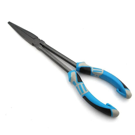 Multi-functional Fishing Pliers - Long Nose, Rust-proof & Anti-slip, Easy Hook Removal & Fish Control(Blue bending pliers）