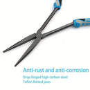 Multi-functional Fishing Pliers - Long Nose, Rust-proof & Anti-slip, Easy Hook Removal & Fish Control(Red bending pliers）