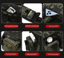 Camouflage Fishing Waist Bag – Large Capacity Multi-layer Partition, Side Pockets & Winding Strap for Full Loading, Breathable Shoulder Strap for Long-lasting Comfort（Green camouflage）