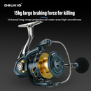 DEUKIO All-Purpose Spinning Reel, 15kg Max Drag + CNC Metal Handle, Zero-Gap Waterproof Design, Ultra-Stable for Landing Big Fish（SA3000)