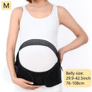 2-in-1 Pregnancy Support & Belly Band, Breathable Skin-Friendly Lightweight, Ergonomic Fit, Relieves Lower Back & Pubic Discomfort, Full Protection During Pregnancy & Postpartum/BLACK.M code