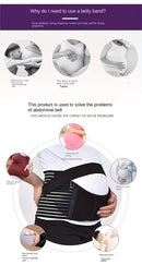 2-in-1 Pregnancy Support & Belly Band, Breathable Skin-Friendly Lightweight, Ergonomic Fit, Relieves Lower Back & Pubic Discomfort, Full Protection During Pregnancy & Postpartum/BLACK.M code