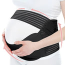 2-in-1 Pregnancy Support & Belly Band, Breathable Skin-Friendly Lightweight, Ergonomic Fit, Relieves Lower Back & Pubic Discomfort, Full Protection During Pregnancy & Postpartum/BLACK.Lcode