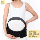 2-in-1 Pregnancy Support & Belly Band, Breathable Skin-Friendly Lightweight, Ergonomic Fit, Relieves Lower Back & Pubic Discomfort, Full Protection During Pregnancy & Postpartum/BLACK.Lcode