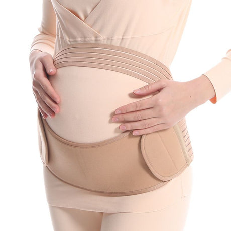 2-in-1 Pregnancy Support & Belly Band, Breathable Skin-Friendly Lightweight, Ergonomic Fit, Relieves Lower Back & Pubic Discomfort, Full Protection During Pregnancy & Postpartum/complexion.L code