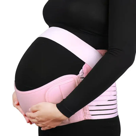 2-in-1 Pregnancy Support & Belly Band, Breathable Skin-Friendly Lightweight, Ergonomic Fit, Relieves Lower Back & Pubic Discomfort, Full Protection During Pregnancy & Postpartum/complexion.M code